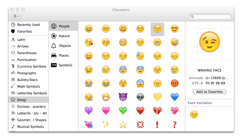 Apple color emoji