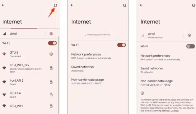 حل مشكلة عدم الاتصال بالانترنت في الاندرويد