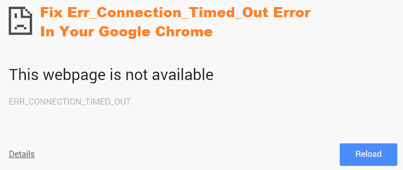 err_timed_out حل مشكلة
