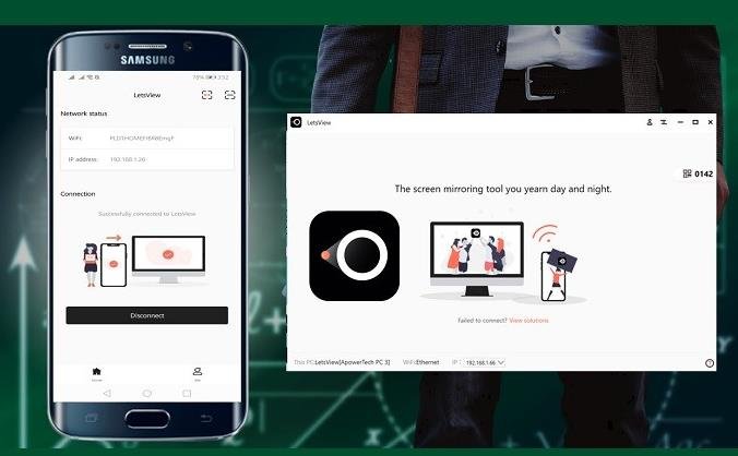 برنامج اظهار شاشة الهاتف على الكمبيوتر والتحكم به بدون كابل