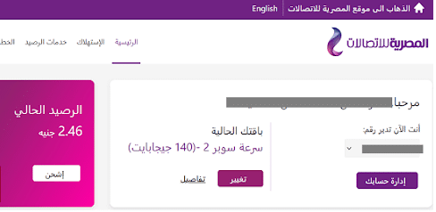 كيفية معرفة استهلاك باقة النت الارضى من we المنزلي