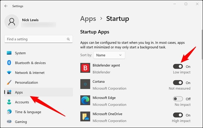إيقاف برامج بدء التشغيل في Windows 2