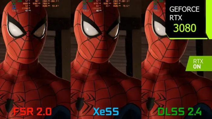 FSR vs DLSS vs XeSS