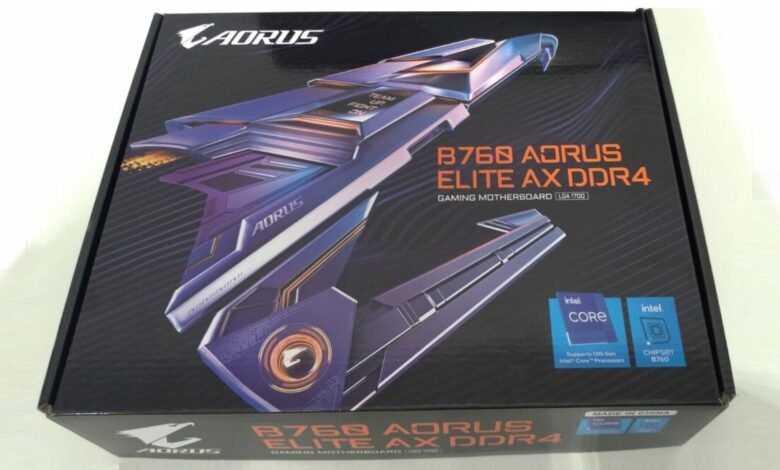 ظهور أول صور تخص اللوحة الأم B760 Aorus Elite بشريحة B760 2