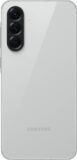 ظهر هاتف samsung galaxy a56 5g​ بالرمادي الفاتح يبرز لغة التصميم الهندسي وتوزيع عدسات الكاميرا الخلفية.