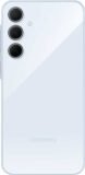 ظهر هاتف samsung a35 باللون الازرق الثلجي يبرز لغة التصميم الهندسي وتوزيع عدسات الكاميرا الخلفية.