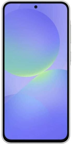 الواجهة الامامية لهاتف Samsung a36 5G اللون الابيض