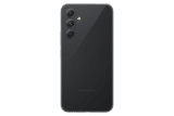 ظهر هاتف Samsung Galaxy A54 5G باللون اسود يبرز لغة التصميم الهندسي وتوزيع عدسات الكاميرا الخلفية.