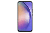 الواجهة الامامية لهاتف Samsung Galaxy A54 5G باللون اسود، تظهر الشاشة والاطار المحيط بها.