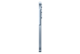 الحافة اليمنى لهاتف Samsung Galaxy A55 5G باللون ازرق ثلجي، تبرز مدى نحافة الهيكل ومواقع زر التشغيل وزري الصوت.