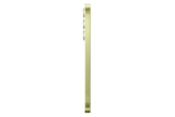 الحافة اليسرى لهاتف Samsung Galaxy A55 5G باللون اصفر ليموني، تبرز مدى نحافة الهيكل ومواقع بدون ازرار ظاهرة.