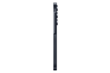 الحافة اليمنى لهاتف Samsung Galaxy A55 5G باللون كحلي، تبرز مدى نحافة الهيكل ومواقع زر التشغيل وزري الصوت.